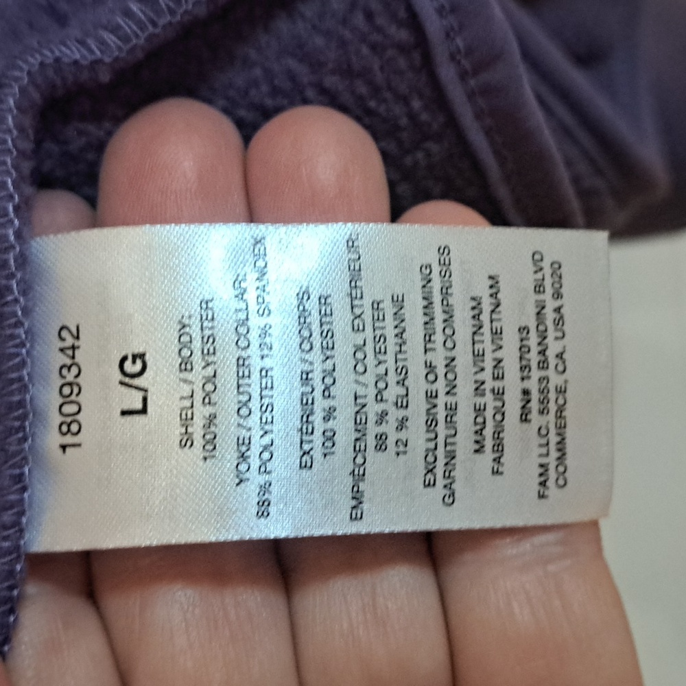 GAP Women's Purple Teddy Jacket - Picture 5 of 7